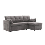 Modulares Ecksofa in L-Form mit umbaubarer Recamiere und Stauraum-Sitz