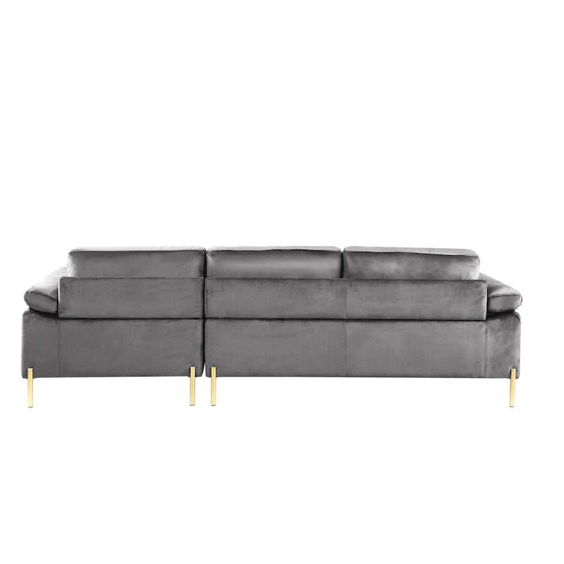 Shannon Samt Ecksofa mit Recamiere