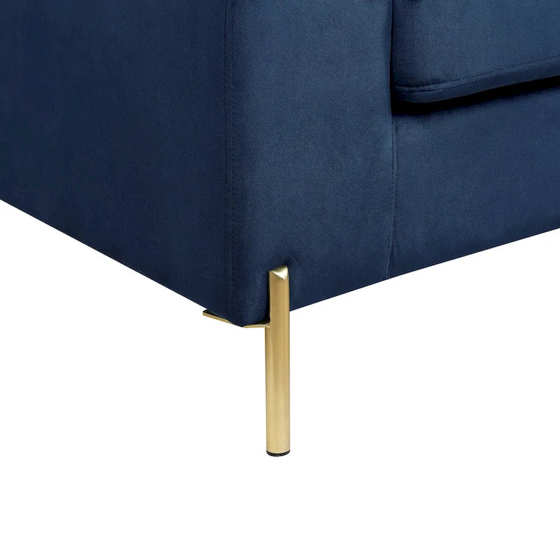 Shannon Samt Ecksofa mit Recamiere