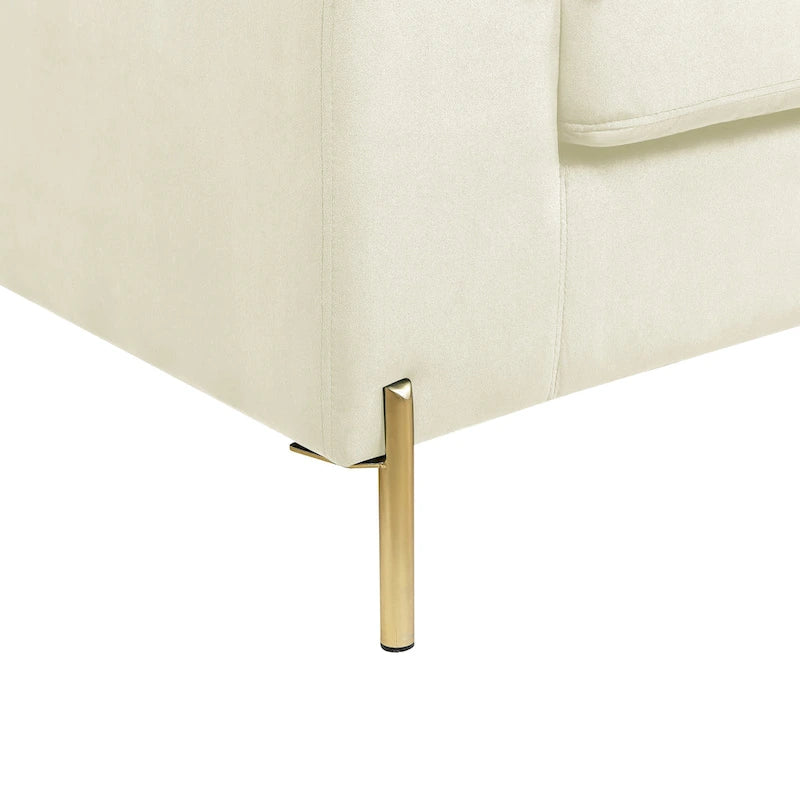 Shannon Samt Ecksofa mit Recamiere