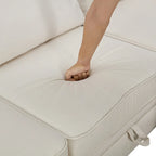 Modernes modulares U-förmiges Ecksofa, umwandelbares Schlafsofa mit beidseitig montierbarer Récamiere