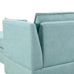 Modernes modulares U-förmiges Ecksofa, umwandelbares Schlafsofa mit beidseitig montierbarer Récamiere