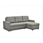 US Pride Furniture 79.92 Zoll wandelbares L-förmiges Schlafsofa Elegante Apartmentmöbel