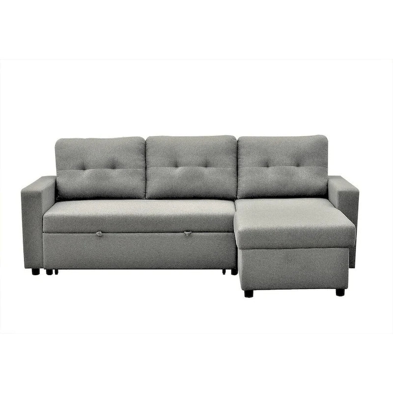US Pride Furniture 79.92 Zoll wandelbares L-förmiges Schlafsofa Elegante Apartmentmöbel