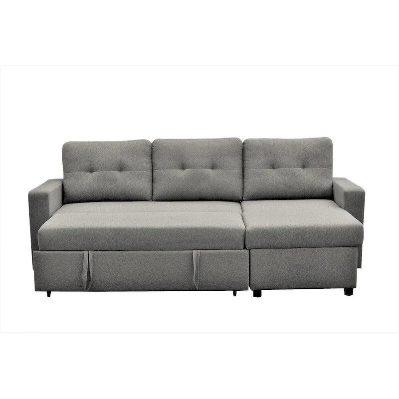 US Pride Furniture 79.92 Zoll wandelbares L-förmiges Schlafsofa Elegante Apartmentmöbel