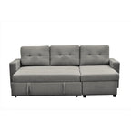 US Pride Furniture 79.92 Zoll wandelbares L-förmiges Schlafsofa Elegante Apartmentmöbel