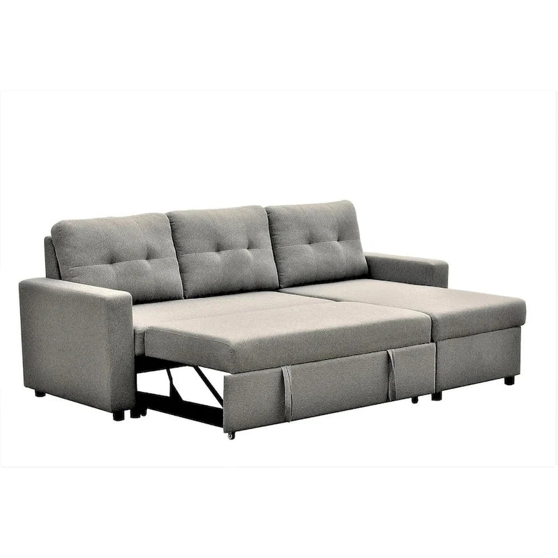US Pride Furniture 79.92 Zoll wandelbares L-förmiges Schlafsofa Elegante Apartmentmöbel