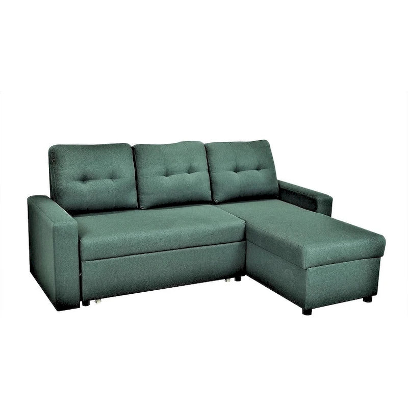 US Pride Furniture 79.92 Zoll wandelbares L-förmiges Schlafsofa Elegante Apartmentmöbel