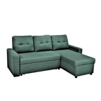 US Pride Furniture 79.92 Zoll wandelbares L-förmiges Schlafsofa Elegante Apartmentmöbel