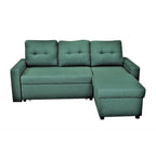 US Pride Furniture 79.92 Zoll wandelbares L-förmiges Schlafsofa Elegante Apartmentmöbel