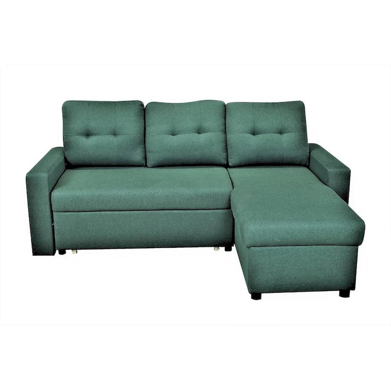 US Pride Furniture 79.92 Zoll wandelbares L-förmiges Schlafsofa Elegante Apartmentmöbel