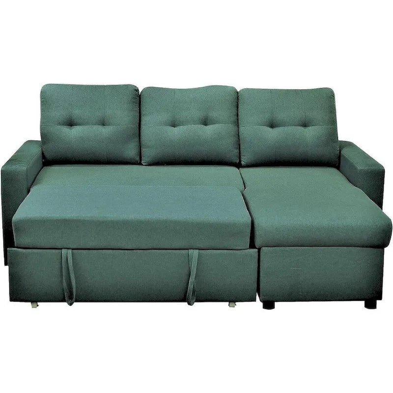 US Pride Furniture 79.92 Zoll wandelbares L-förmiges Schlafsofa Elegante Apartmentmöbel