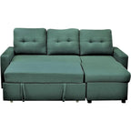 US Pride Furniture 79.92 Zoll wandelbares L-förmiges Schlafsofa Elegante Apartmentmöbel
