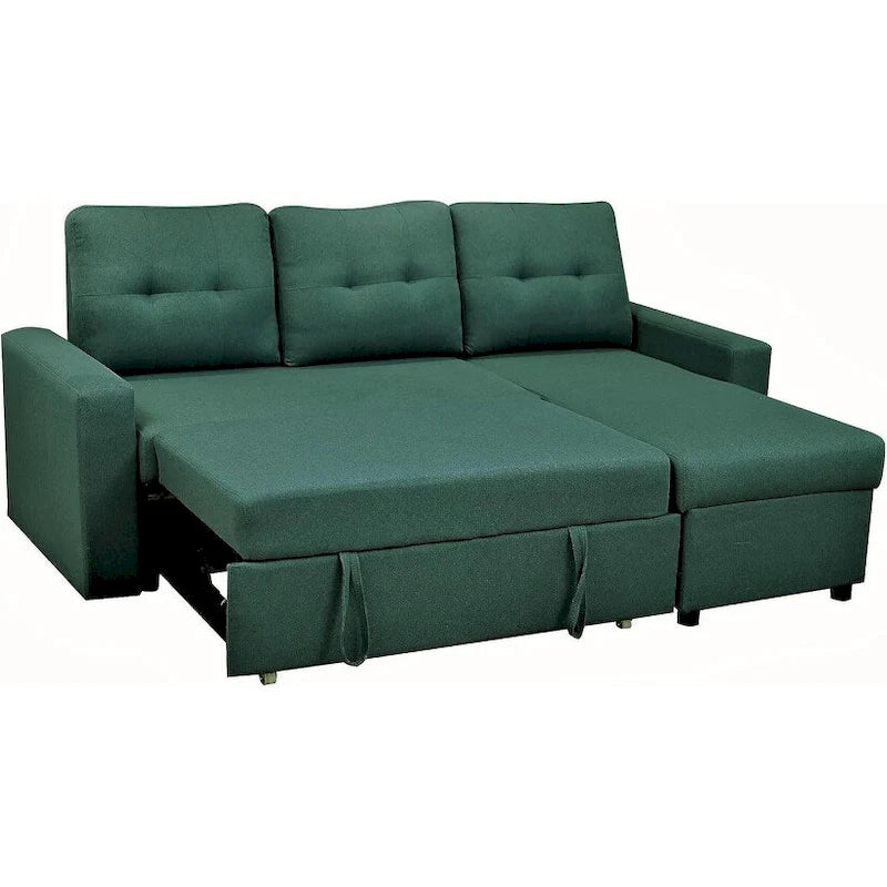 US Pride Furniture 79.92 Zoll wandelbares L-förmiges Schlafsofa Elegante Apartmentmöbel
