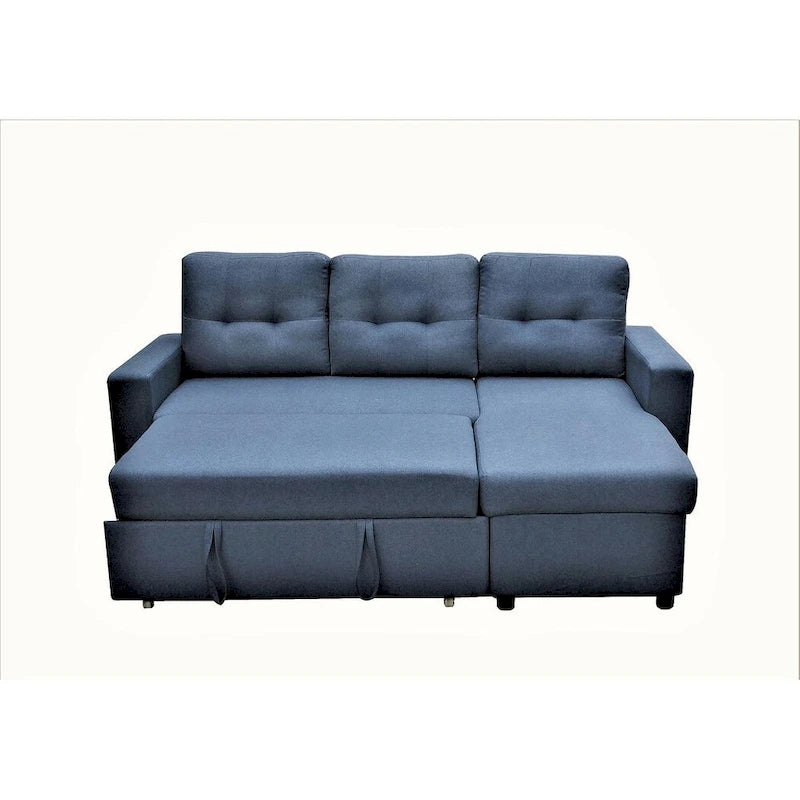 US Pride Furniture 79.92 Zoll wandelbares L-förmiges Schlafsofa Elegante Apartmentmöbel