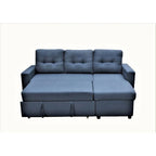 US Pride Furniture 79.92 Zoll wandelbares L-förmiges Schlafsofa Elegante Apartmentmöbel
