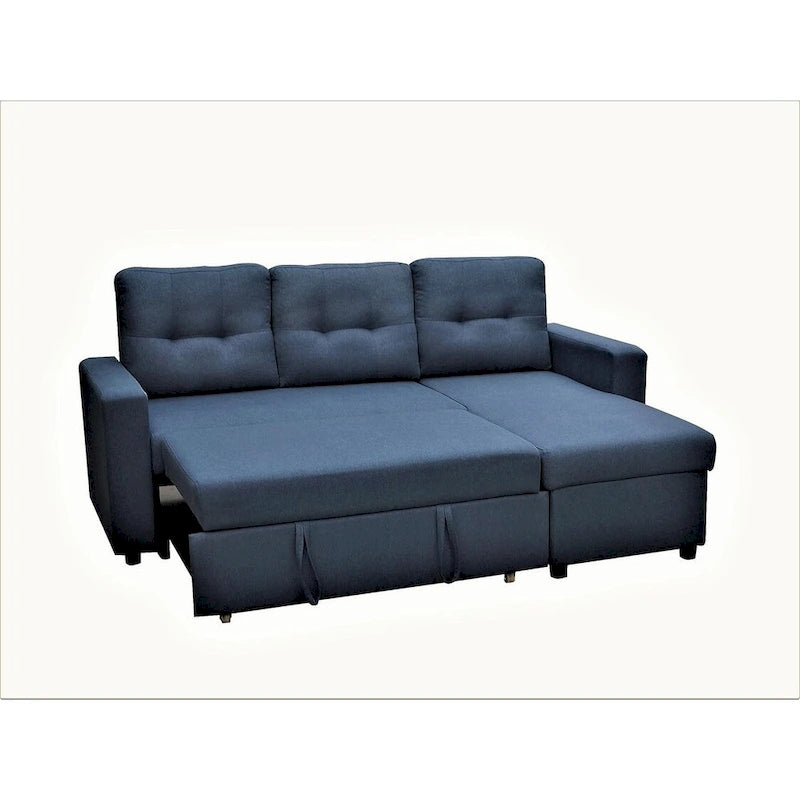 US Pride Furniture 79.92 Zoll wandelbares L-förmiges Schlafsofa Elegante Apartmentmöbel