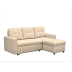US Pride Furniture 79.92 Zoll wandelbares L-förmiges Schlafsofa Elegante Apartmentmöbel