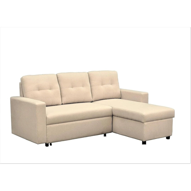US Pride Furniture 79.92 Zoll wandelbares L-förmiges Schlafsofa Elegante Apartmentmöbel