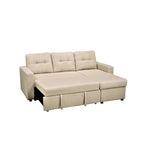 US Pride Furniture 79.92 Zoll wandelbares L-förmiges Schlafsofa Elegante Apartmentmöbel