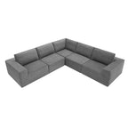 Modulares L-förmiges Ecksofa, Luxuriöses Boden-Couch-Set, Polstermöbel für den Innenbereich, Schaumstoffgefülltes Schlafsofa