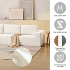 Modulares L-förmiges Ecksofa, Luxuriöses Boden-Couch-Set, Polstermöbel für den Innenbereich, Schaumstoffgefülltes Schlafsofa