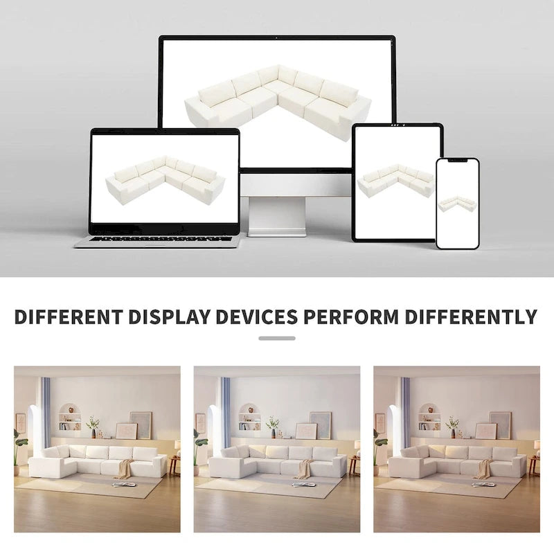 Modulares L-förmiges Ecksofa, Luxuriöses Boden-Couch-Set, Polstermöbel für den Innenbereich, Schaumstoffgefülltes Schlafsofa