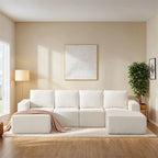 Modulares U-förmiges Sektionssofa, Luxuriöses Chenille-Bodencouch-Set
