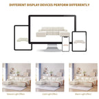 Modulares U-förmiges Sektionssofa, Luxuriöses Chenille-Bodencouch-Set