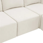 Modulares U-förmiges Sektionssofa, Luxuriöses Chenille-Bodencouch-Set