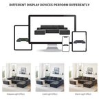 Modulares U-förmiges Sektionssofa, Luxuriöses Chenille-Bodencouch-Set