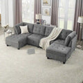 DIY Kombinierbares modulares Ecksofa, Grau