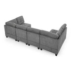 DIY Kombinierbares modulares Ecksofa, Grau
