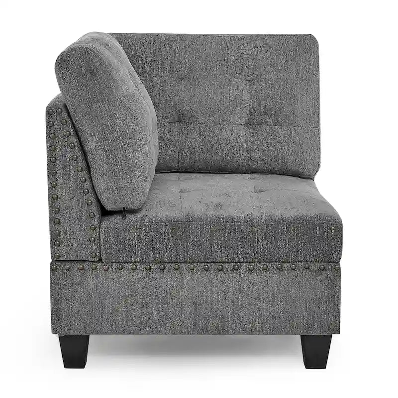 DIY Kombinierbares modulares Ecksofa, Grau