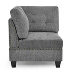 DIY Kombinierbares modulares Ecksofa, Grau