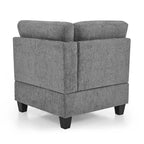 DIY Kombinierbares modulares Ecksofa, Grau