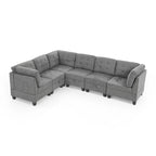 DIY Kombinierbares modulares Ecksofa, Grau