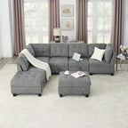 DIY Kombinierbares modulares Ecksofa, Grau