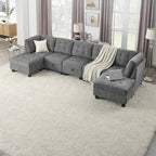 DIY Kombinierbares modulares Ecksofa, Grau