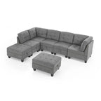 DIY Kombinierbares modulares Ecksofa, Grau
