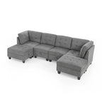 DIY Kombinierbares modulares Ecksofa, Grau