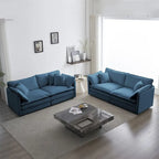 2-teiliges Wohnzimmerset, 2-teiliges Polstersofa und Couch