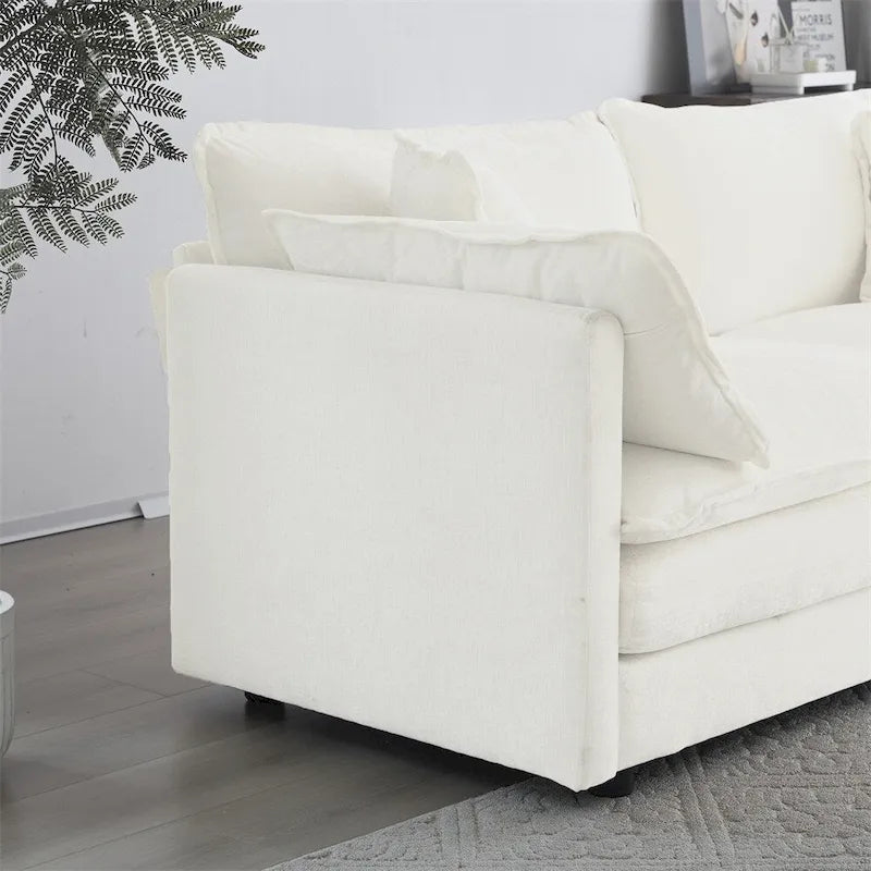 2-teiliges Wohnzimmerset, 2-teiliges Polstersofa und Couch