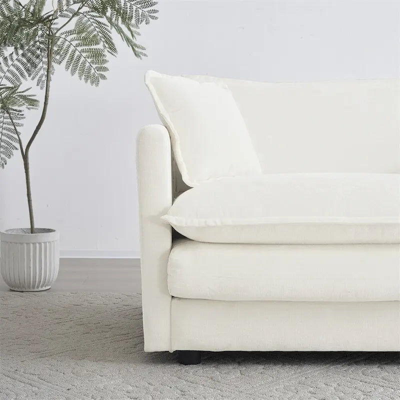 2-teiliges Wohnzimmerset, 2-teiliges Polstersofa und Couch