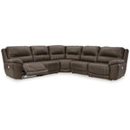 Signature Design by Ashley Dunleith Brown 5-teilige Power-Liegeseckional - 312 cm B x 312 cm T x 109 cm H