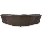 Signature Design by Ashley Dunleith Brown 5-teilige Power-Liegeseckional - 312 cm B x 312 cm T x 109 cm H