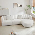 Bouclé-Sofa, Modulares Sektionssofa für Wohnzimmer und Apartments, Frei Kombinierbar
