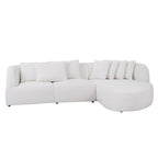 Bouclé-Sofa, Modulares Sektionssofa für Wohnzimmer und Apartments, Frei Kombinierbar