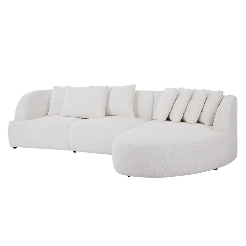 Bouclé-Sofa, Modulares Sektionssofa für Wohnzimmer und Apartments, Frei Kombinierbar