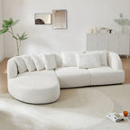 Bouclé-Sofa, Modulares Sektionssofa für Wohnzimmer und Apartments, Frei Kombinierbar
